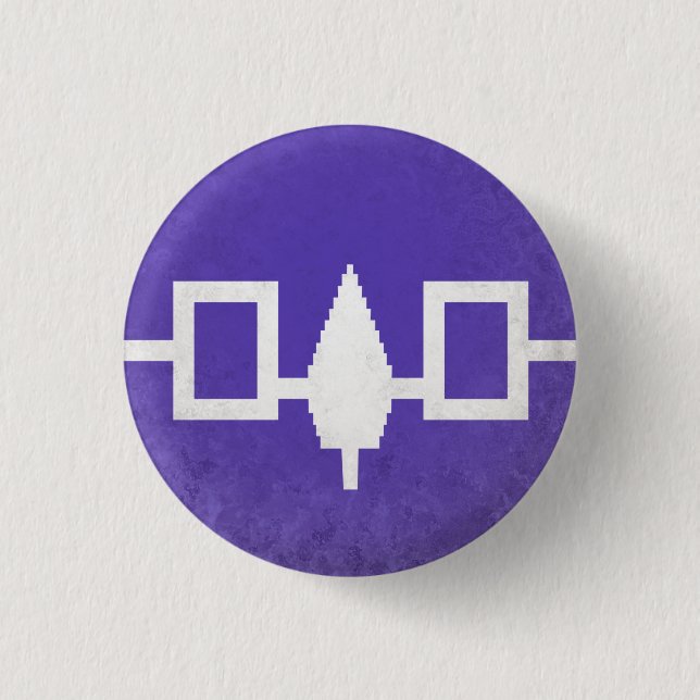 Badge Rond 2,50 Cm Iroquois (Devant)