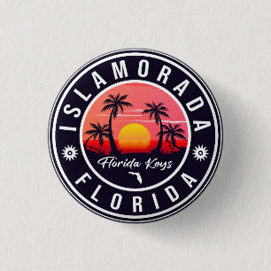 Badge Rond 2,50 Cm Islamorada Florida Retro Sunset Beach Souvenirs