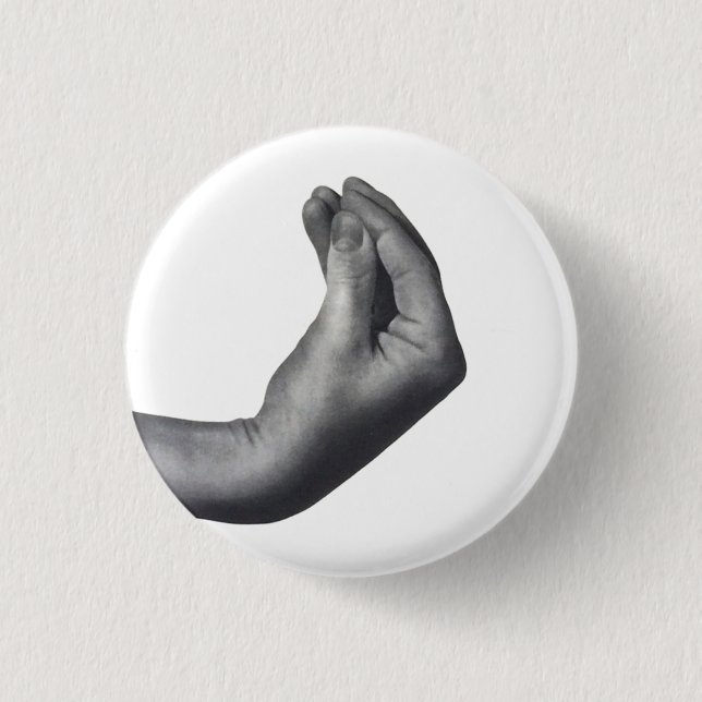 Badge Rond 2,50 Cm  Italian Hand (Devant)