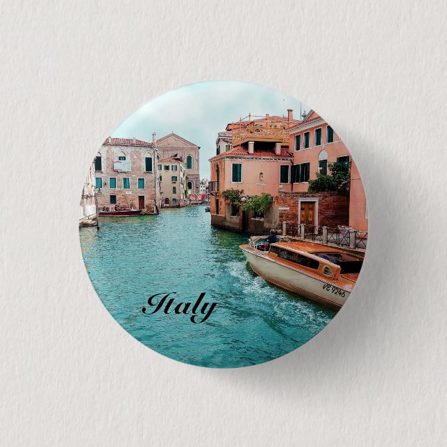 Badge Rond 2,50 Cm Italie Venise (Devant)