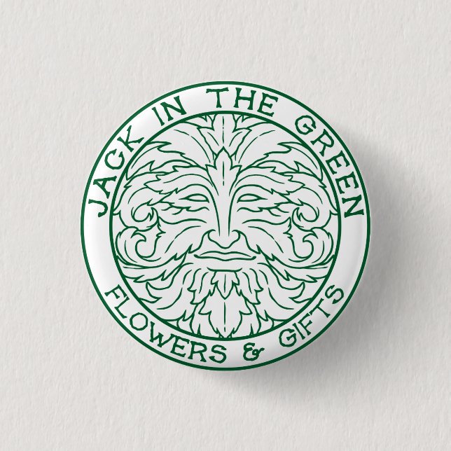 Badge Rond 2,50 Cm Jack dans le bouton vert (Devant)