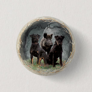 Badge Rond 2,50 Cm Jagdterrier , brave heart  tapestry poster acrylic