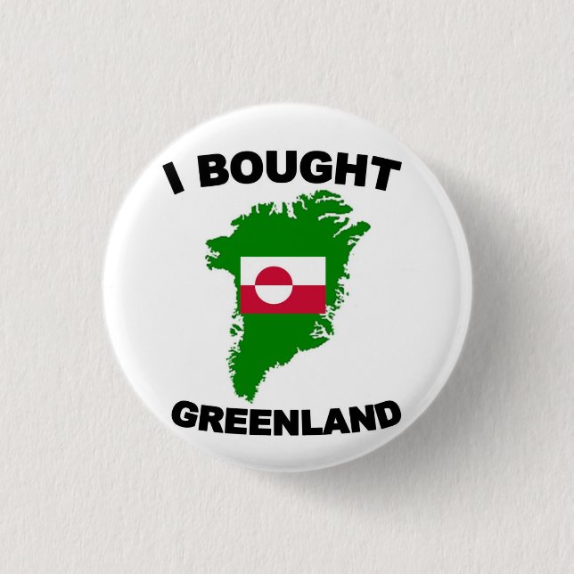 Badge Rond 2,50 Cm J'ai acheté le Groenland (Devant)