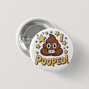 Badge Rond 2,50 Cm J'ai fait caca