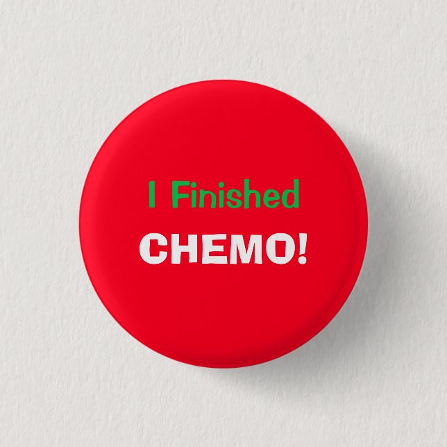 Badge Rond 2,50 Cm J'ai fini le chimio ! Hourra ! 4Lucas (Devant)