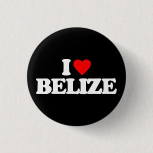 BADGE ROND 2,50 CM J'AIME BELIZE