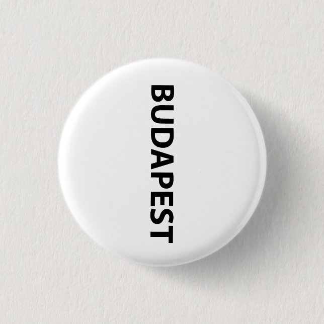 Badge Rond 2,50 Cm J'aime Budapest (Devant)