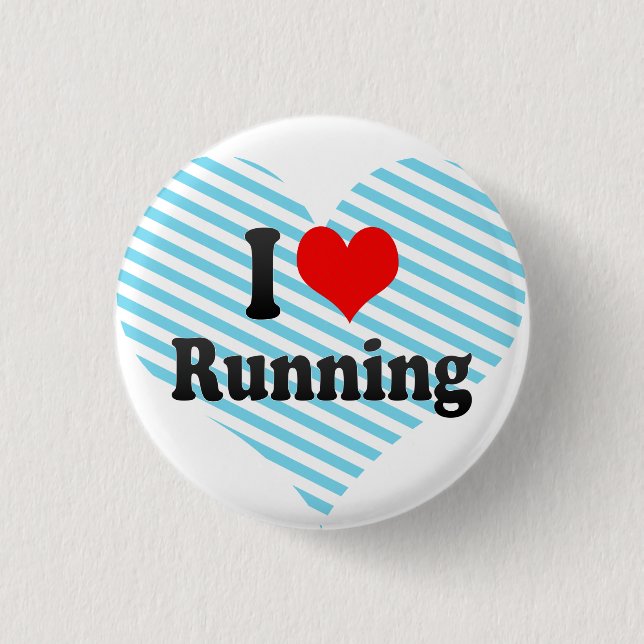 Badge Rond 2,50 Cm J'aime courir (Devant)