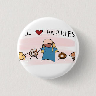 Badge Rond 2,50 Cm J'aime des pâtisseries