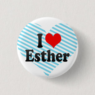 Badge Rond 2,50 Cm J'aime Esther