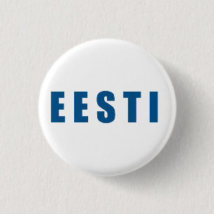 Badge Rond 2,50 Cm J'aime Estonie Eesti