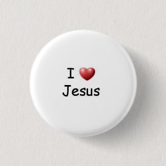 Badge Rond 2,50 Cm J'aime Jésus