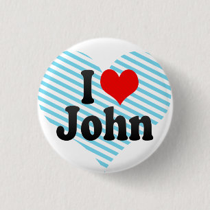 Badge Rond 2,50 Cm J'aime John