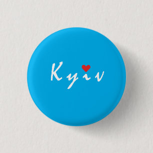 Badge Rond 2,50 Cm J'aime Kiev