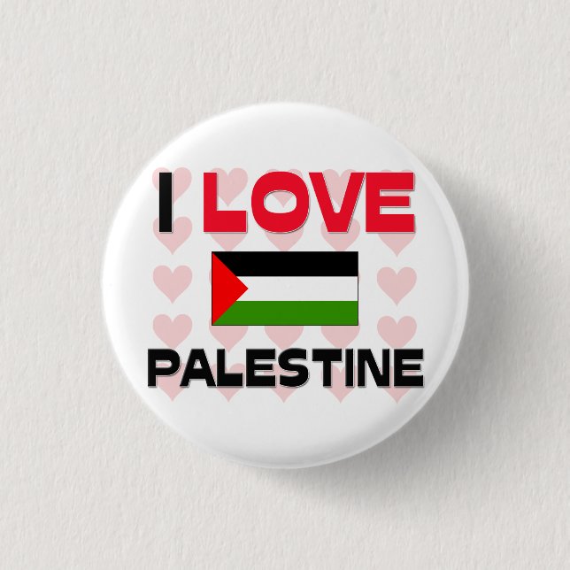 Badge Rond 2,50 Cm J'aime la Palestine (Devant)