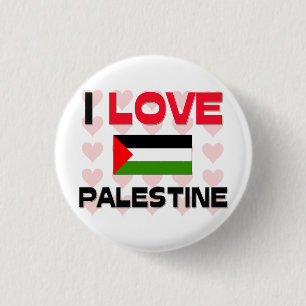 Badge Rond 2,50 Cm J'aime la Palestine