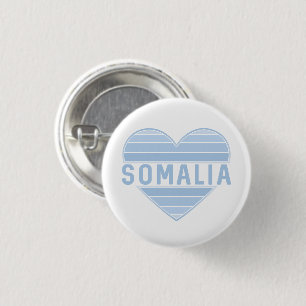 Badge Rond 2,50 Cm J'aime la Somalie, le coeur somalien