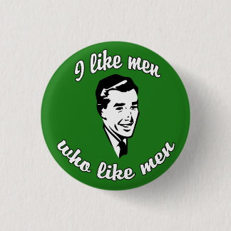 Badge Rond 2,50 Cm J'aime le bouton d'hommes