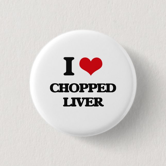 Badge Rond 2,50 Cm J'aime le foie coupé (Devant)