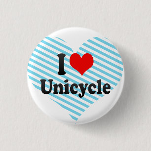 Badge Rond 2,50 Cm J'aime le monocycle
