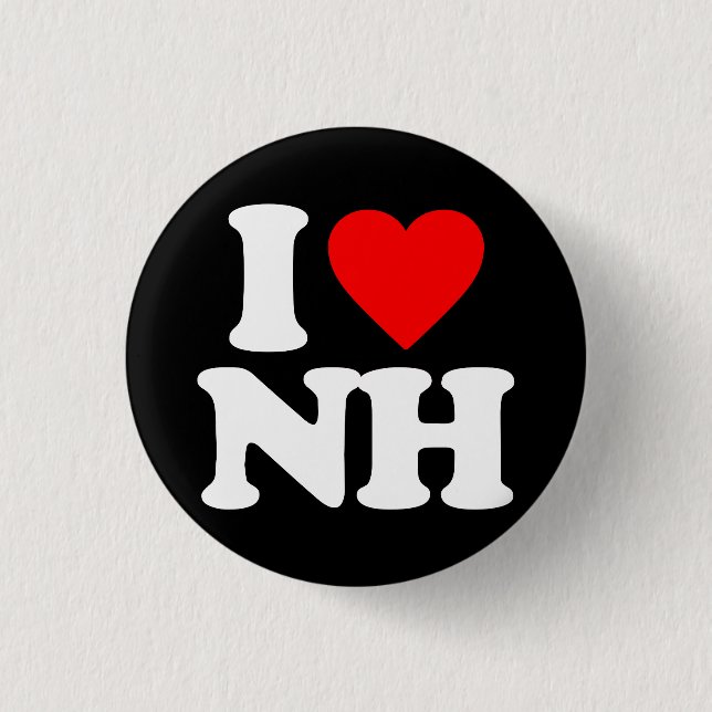 BADGE ROND 2,50 CM J'AIME LE NH (Devant)