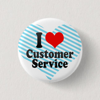 Badge Rond 2,50 Cm J'aime le service à la clientèle