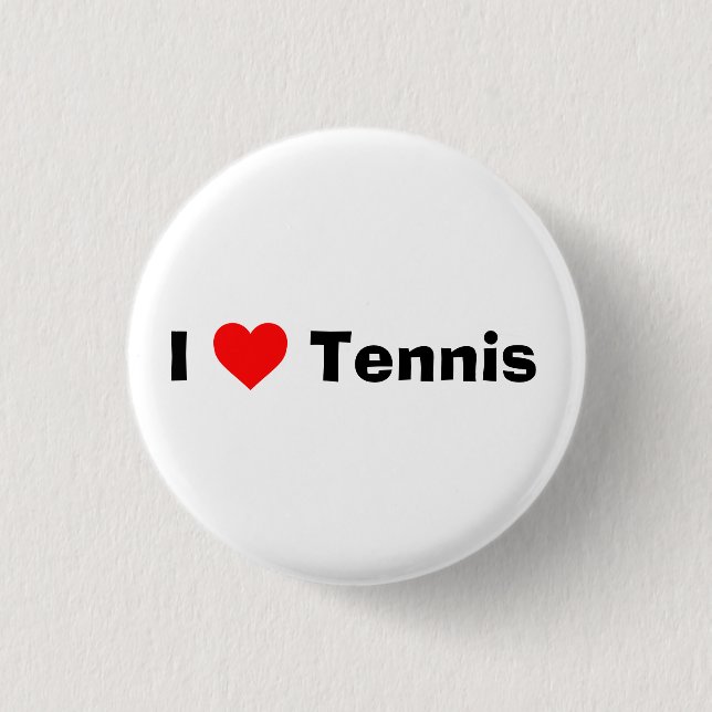 Badge Rond 2,50 Cm J'aime le tennis (Devant)