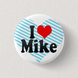Badge Rond 2,50 Cm J'aime Mike