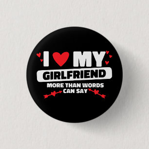 Badge Rond 2,50 Cm j'aime mon amie coeur