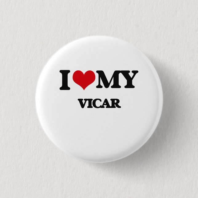 Badge Rond 2,50 Cm J'aime mon curé (Devant)