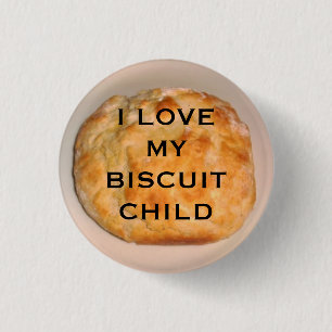 Badge Rond 2,50 Cm J'aime mon enfant de biscuit