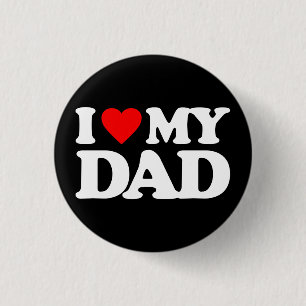 BADGE ROND 2,50 CM J'AIME MON PAPA