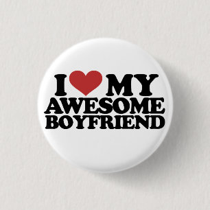 Badge Rond 2,50 Cm J'aime mon super petit ami