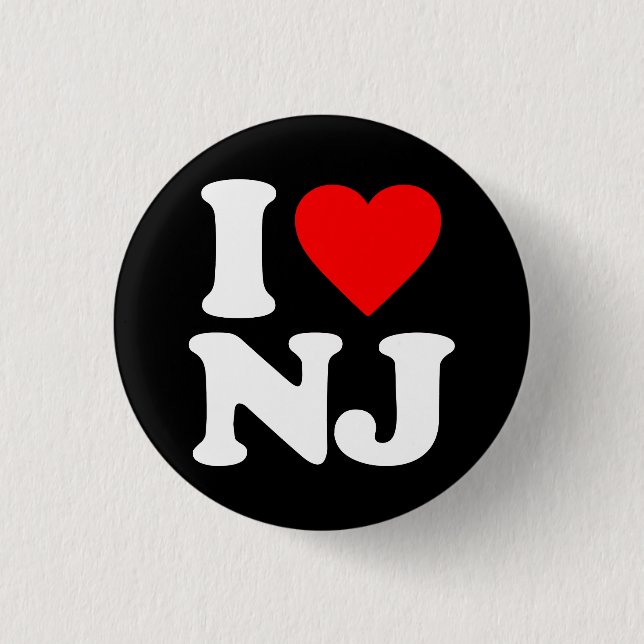 BADGE ROND 2,50 CM J'AIME NJ (Devant)