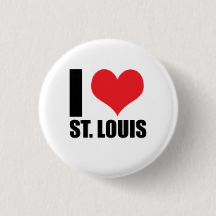 Badge Rond 2,50 Cm J'aime Saint-Louis