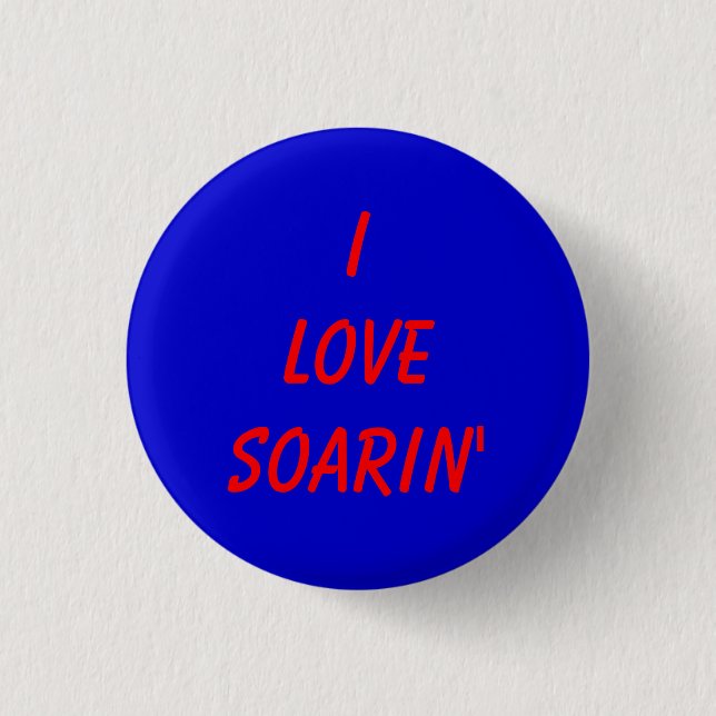Badge Rond 2,50 Cm J'aime Soarin (Devant)