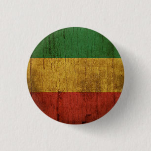 Badge Rond 2,50 Cm Jamaica Love Jah Rastafari Reggae Rasta Button