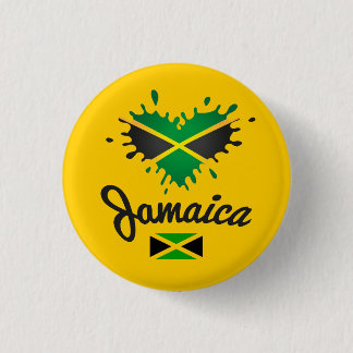 Badge Rond 2,50 Cm Jamaïcain Love Jah Rastafari Reggae Rasta Button