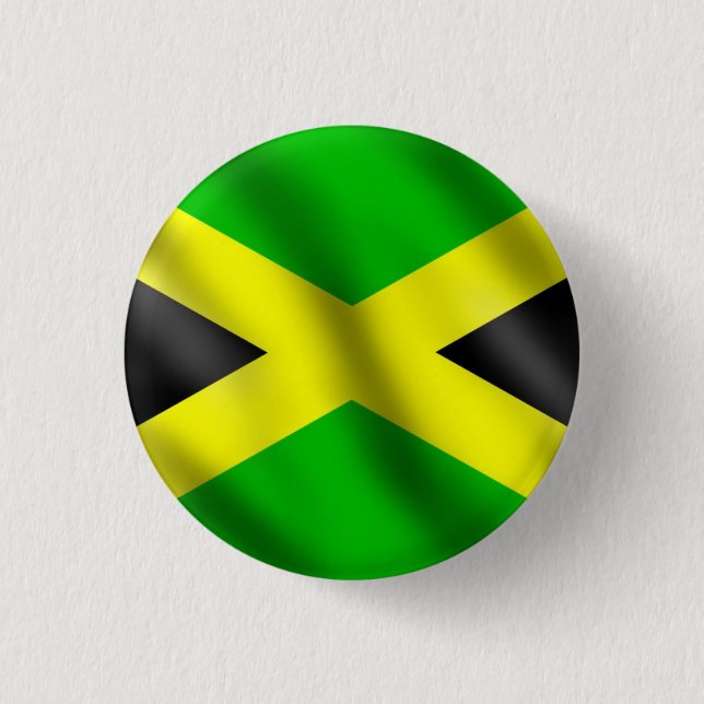 Badge Rond 2,50 Cm Jamaïcain Love Jah Rastafari Reggae Rasta Button (Devant)