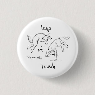 Badge Rond 2,50 Cm Jambes d'agneau