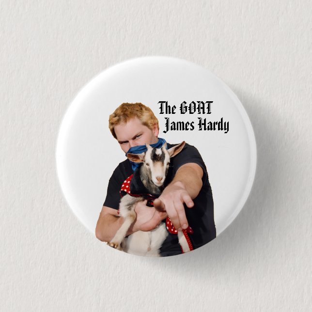 Badge Rond 2,50 Cm James Hardy Button (Devant)