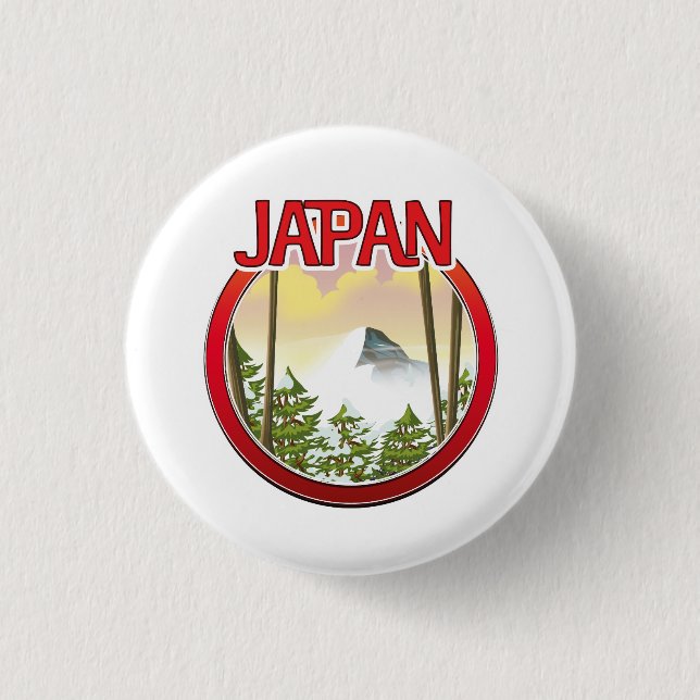 Badge Rond 2,50 Cm Japon (Devant)