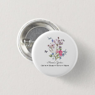 Badge Rond 2,50 Cm Jardin de maman personnalisée