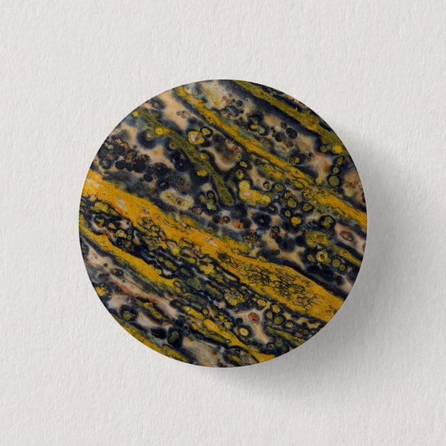 Badge Rond 2,50 Cm Jasper océanique (Devant)