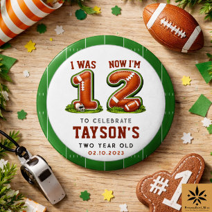 Badge Rond 2,50 Cm J'avais 1 an, maintenant j'en ai 2 – Football Amer