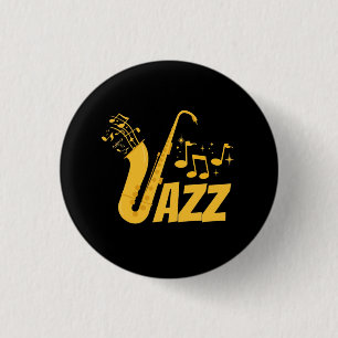 Badge Rond 2,50 Cm Jazz
