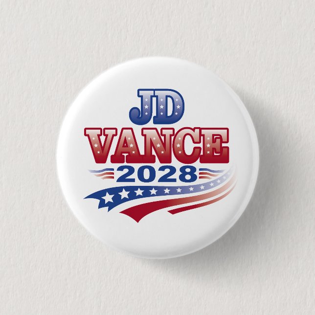 Badge Rond 2,50 Cm JD Vance 2028 (ssol) (Devant)