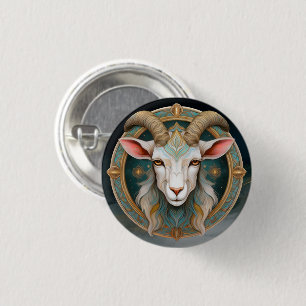 Badge Rond 2,50 Cm JDR Fantastique Emblème de la Chèvre de Grimmloch