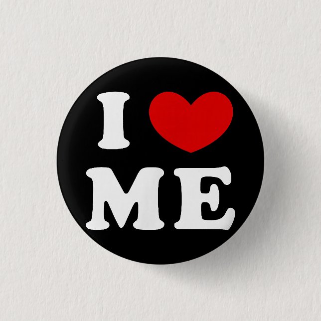 BADGE ROND 2,50 CM JE M'AIME (Devant)
