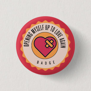 Badge Rond 2,50 Cm Je me suis à nouveau ouvert à l'amour